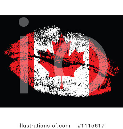 Royalty-Free (RF) Flag Kiss Clipart Illustration by Andrei Marincas - Stock Sample #1115617