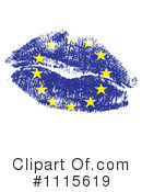 Flag Kiss Clipart #1115619 by Andrei Marincas