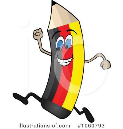 Royalty-Free (RF) Flag Pencil Clipart Illustration by Andrei Marincas - Stock Sample #1060793