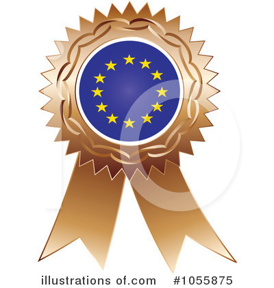 Royalty-Free (RF) Flag Ribbon Clipart Illustration by Andrei Marincas - Stock Sample #1055875