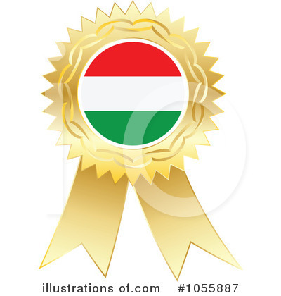 Royalty-Free (RF) Flag Ribbon Clipart Illustration by Andrei Marincas - Stock Sample #1055887