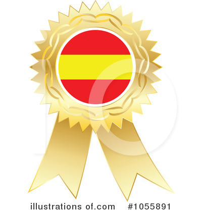 Spanish Flag Clipart #1055891 by Andrei Marincas