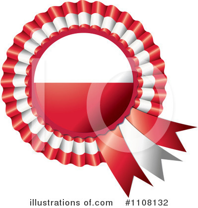 Royalty-Free (RF) Flag Rosette Clipart Illustration by MilsiArt - Stock Sample #1108132