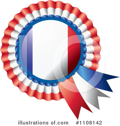 Royalty-Free (RF) Flag Rosette Clipart Illustration by MilsiArt - Stock Sample #1108142