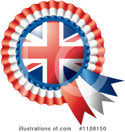 Royalty-Free (RF) Flag Rosette Clipart Illustration by MilsiArt - Stock Sample #1108150