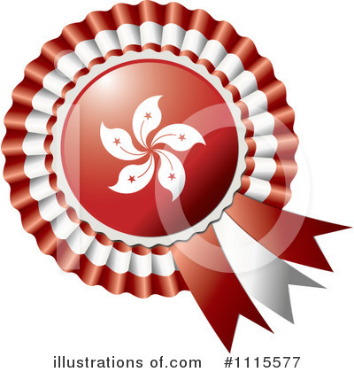 Royalty-Free (RF) Flag Rosette Clipart Illustration by MilsiArt - Stock Sample #1115577