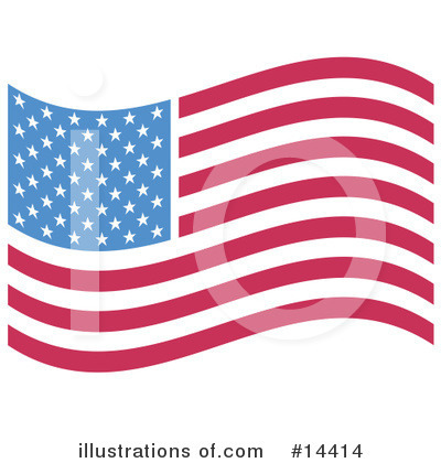 American Flag Clipart #14414 by Andy Nortnik