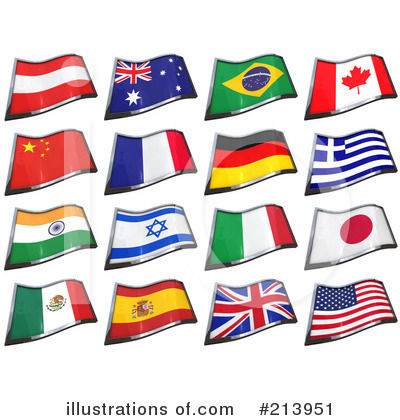 American Flag Clipart #213951 by stockillustrations