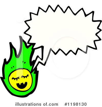 Royalty-Free (RF) Flame Character Clipart Illustration by lineartestpilot - Stock Sample #1198130