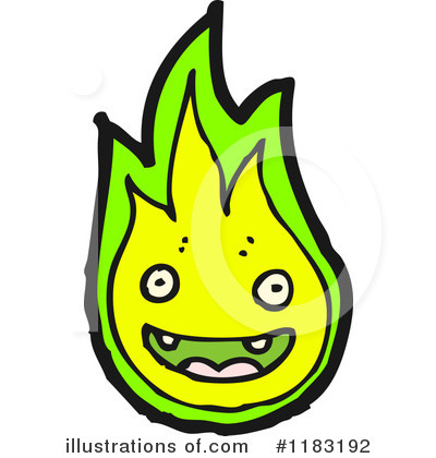 Royalty-Free (RF) Flame Clipart Illustration by lineartestpilot - Stock Sample #1183192