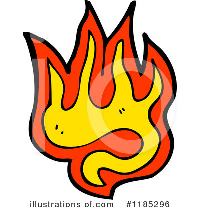 Royalty-Free (RF) Flame Clipart Illustration by lineartestpilot - Stock Sample #1185296