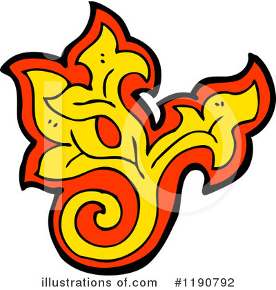Royalty-Free (RF) Flame Clipart Illustration by lineartestpilot - Stock Sample #1190792
