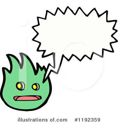 Flame Character Clipart #1192359 by lineartestpilot
