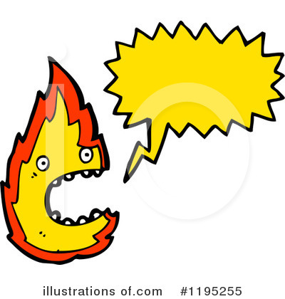 Royalty-Free (RF) Flame Clipart Illustration by lineartestpilot - Stock Sample #1195255
