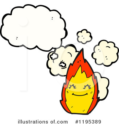 Royalty-Free (RF) Flame Clipart Illustration by lineartestpilot - Stock Sample #1195389