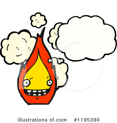 Royalty-Free (RF) Flame Clipart Illustration by lineartestpilot - Stock Sample #1195390