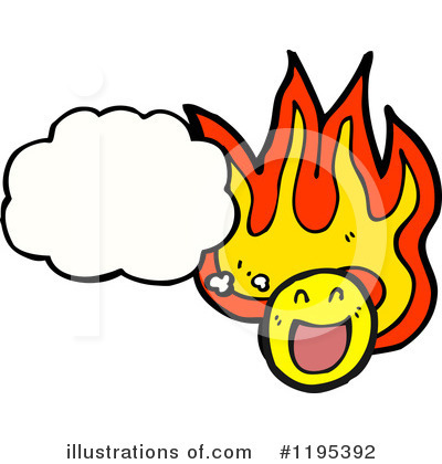 Royalty-Free (RF) Flame Clipart Illustration by lineartestpilot - Stock Sample #1195392
