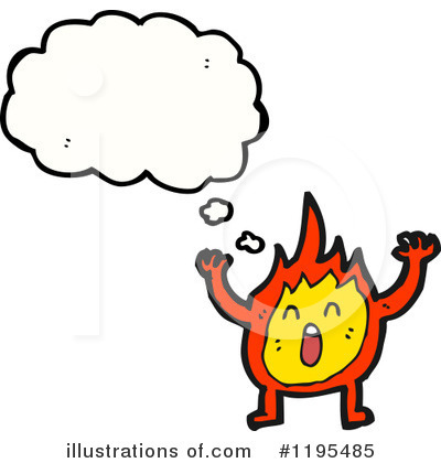 Royalty-Free (RF) Flame Clipart Illustration by lineartestpilot - Stock Sample #1195485