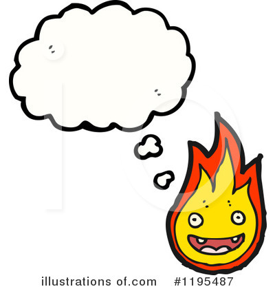 Royalty-Free (RF) Flame Clipart Illustration by lineartestpilot - Stock Sample #1195487