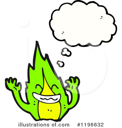 Royalty-Free (RF) Flame Clipart Illustration by lineartestpilot - Stock Sample #1196632