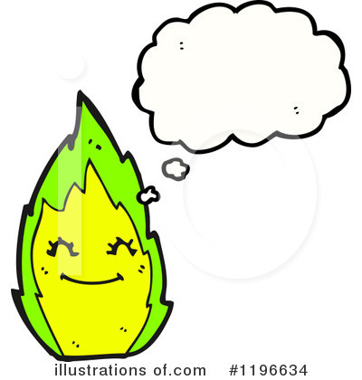 Royalty-Free (RF) Flame Clipart Illustration by lineartestpilot - Stock Sample #1196634