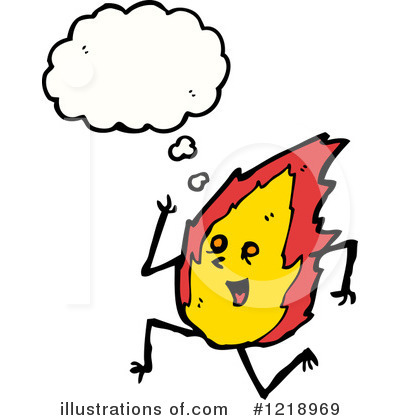 Royalty-Free (RF) Flame Clipart Illustration by lineartestpilot - Stock Sample #1218969