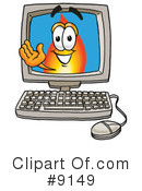 Flame Clipart #9149 by Mascot Junction