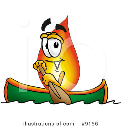 Royalty-Free (RF) Flame Clipart Illustration by Mascot Junction - Stock Sample #9156