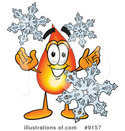 Royalty-Free (RF) Flame Clipart Illustration by Mascot Junction - Stock Sample #9157