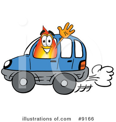 Royalty-Free (RF) Flame Clipart Illustration by Mascot Junction - Stock Sample #9166