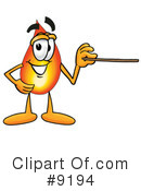 Flame Clipart #9194 by Mascot Junction
