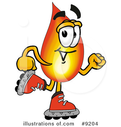 Royalty-Free (RF) Flame Clipart Illustration by Mascot Junction - Stock Sample #9204