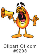 Flame Clipart #9208 by Mascot Junction