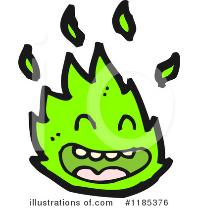 Flame Character Clipart #1185376 by lineartestpilot