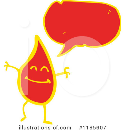Royalty-Free (RF) Flame Mascot Clipart Illustration by lineartestpilot - Stock Sample #1185607