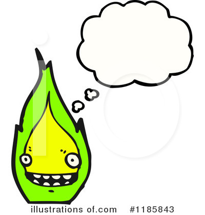 Royalty-Free (RF) Flame Mascot Clipart Illustration by lineartestpilot - Stock Sample #1185843