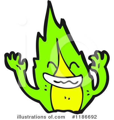 Royalty-Free (RF) Flame Monster Clipart Illustration by lineartestpilot - Stock Sample #1186692
