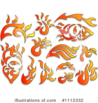 Royalty-Free (RF) Flames Clipart Illustration by BNP Design Studio - Stock Sample #1112332