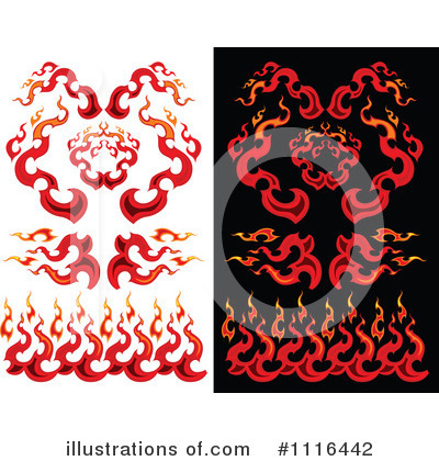 Flames Clipart #1116442 by Chromaco