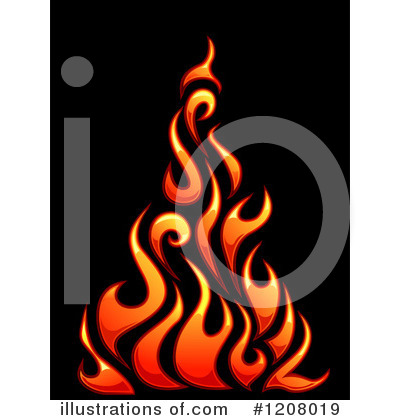 Royalty-Free (RF) Flames Clipart Illustration by BNP Design Studio - Stock Sample #1208019