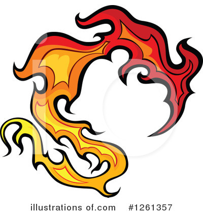 Royalty-Free (RF) Flames Clipart Illustration by Chromaco - Stock Sample #1261357