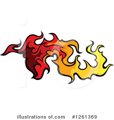Royalty-Free (RF) Flames Clipart Illustration by Chromaco - Stock Sample #1261369