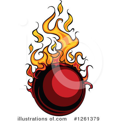 Royalty-Free (RF) Flames Clipart Illustration by Chromaco - Stock Sample #1261379
