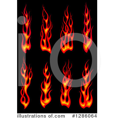Royalty-Free (RF) Flames Clipart Illustration by Vector Tradition SM - Stock Sample #1286064