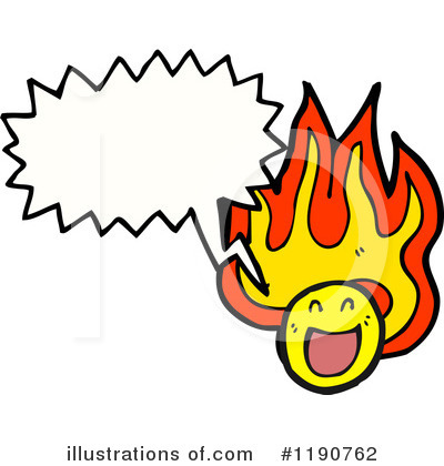 Royalty-Free (RF) Flaming Face Clipart Illustration by lineartestpilot - Stock Sample #1190762