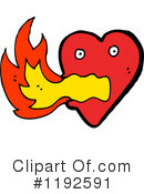 Flaming Heart Clipart #1192591 by lineartestpilot