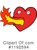 Flaming Heart Clipart #1192594 by lineartestpilot