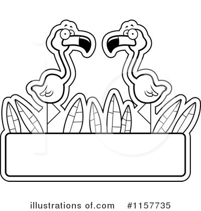 Royalty-Free (RF) Flamingo Clipart Illustration by Cory Thoman - Stock Sample #1157735