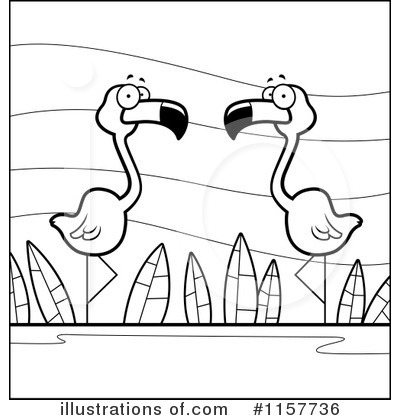 Royalty-Free (RF) Flamingo Clipart Illustration by Cory Thoman - Stock Sample #1157736