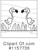 Flamingo Clipart #1157736 by Cory Thoman